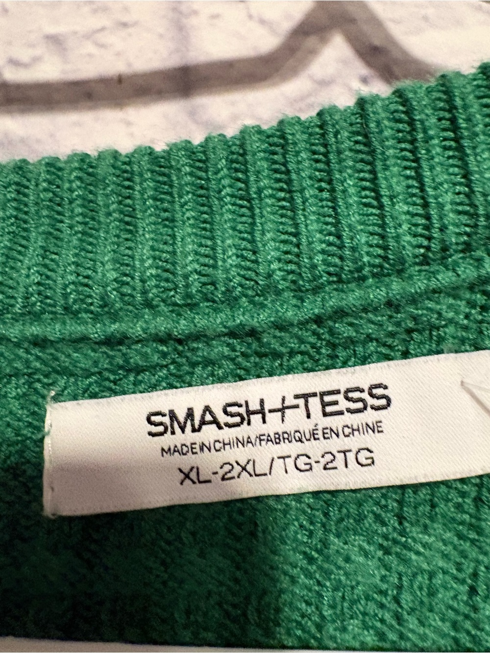 Smash + Tess Green Waffle-Knit Henley Sweater Tank XL-2XL - Picture 4 of 8